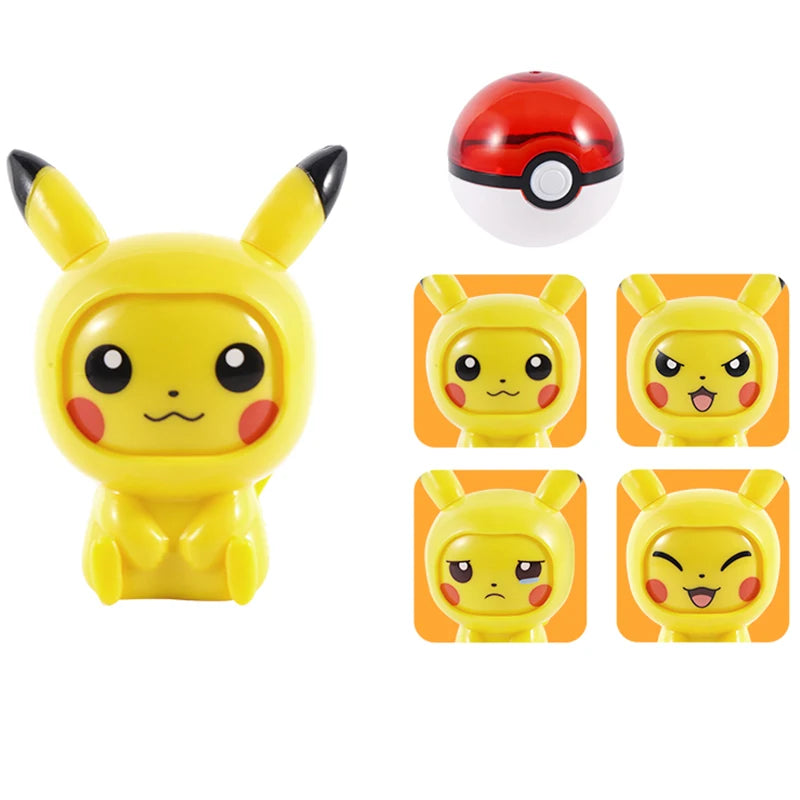 Figuras Pokémon con 4 expresiones